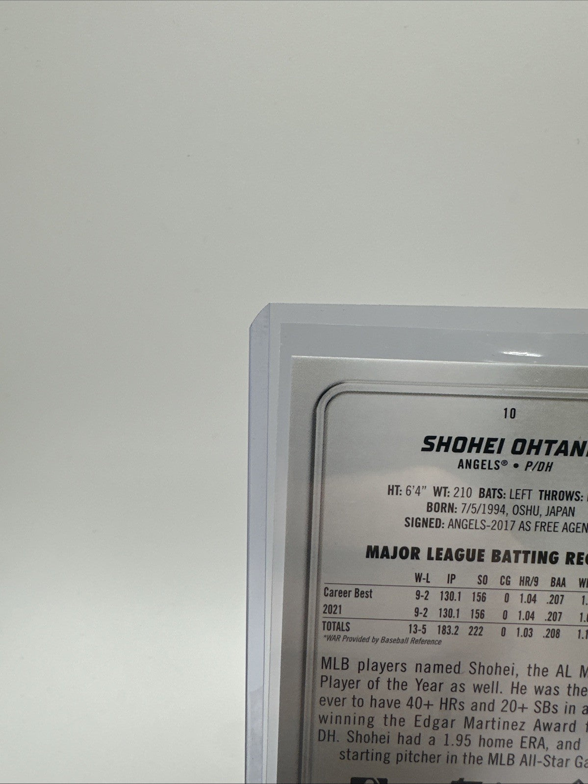 2022 Topps Bowman Platinum Shohei Ohtani