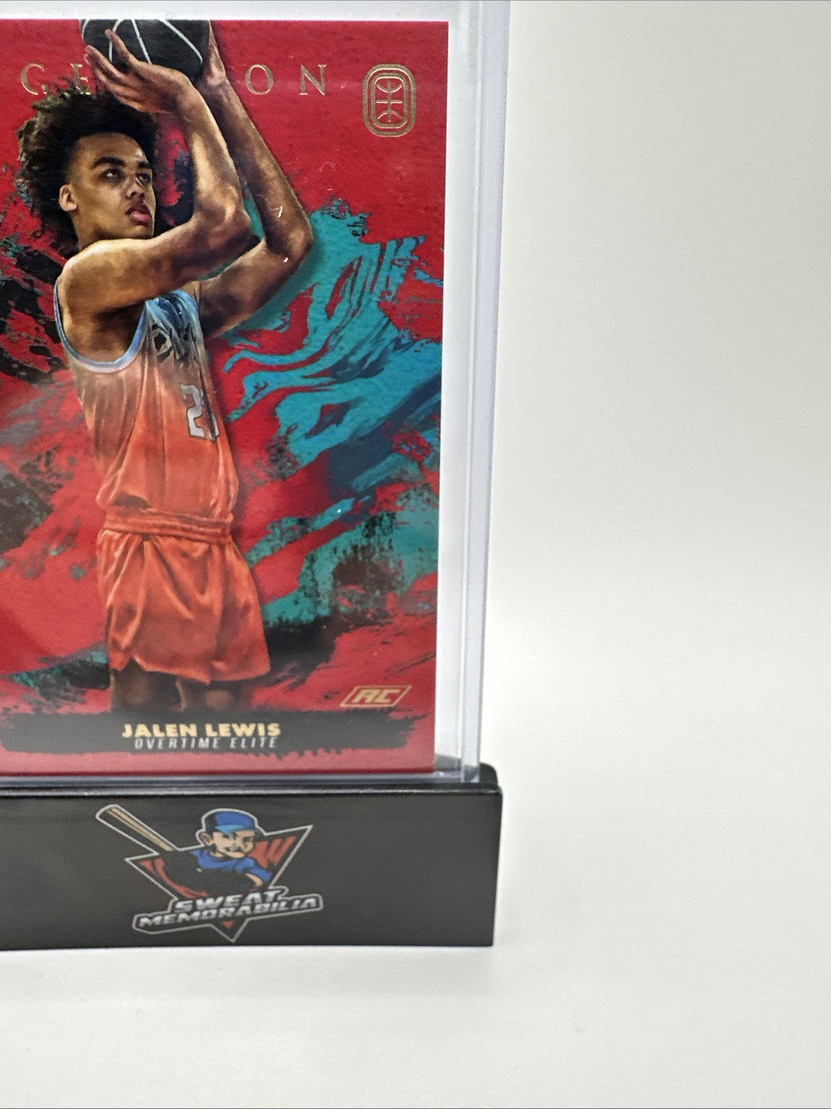 2021-22 Topps Inception OTE Overtime Elite Red /75 Jalen Lewis #IA-JL3 Auto