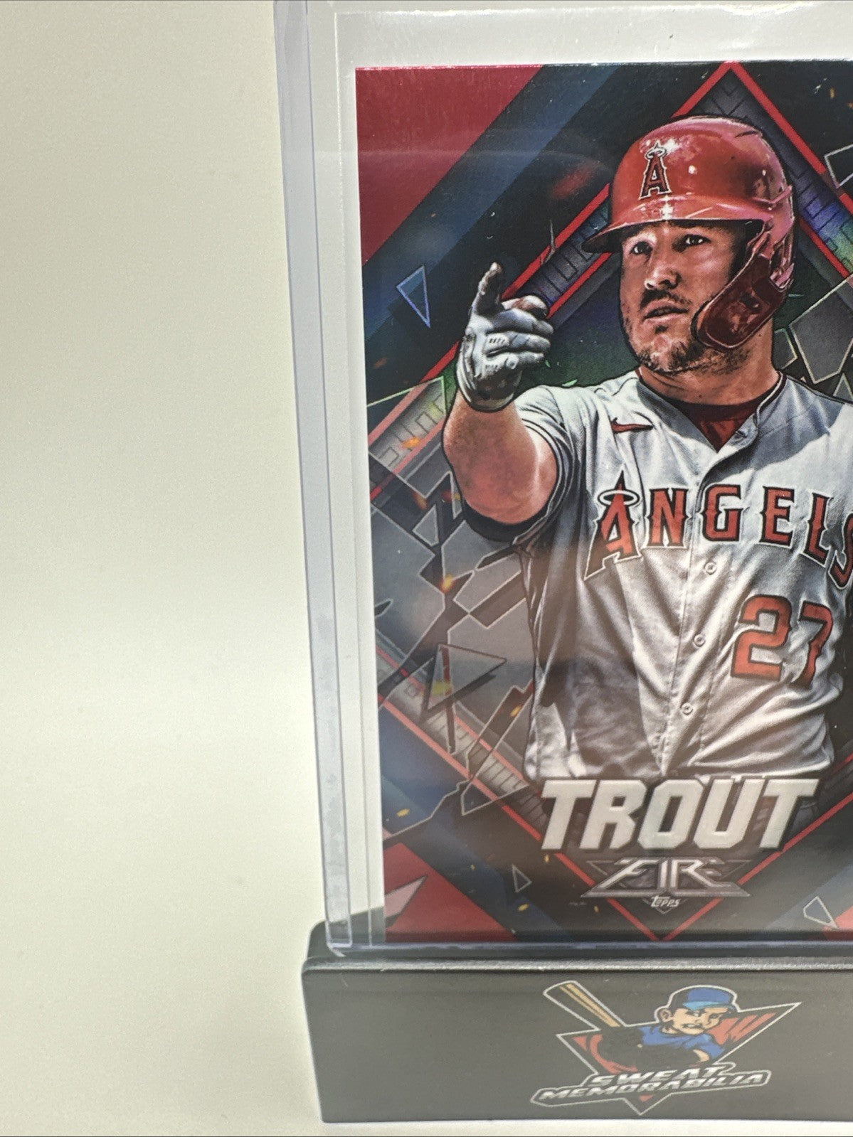 2022 Topps Fire Mike Trout Red Flame Parallel #81 Angels