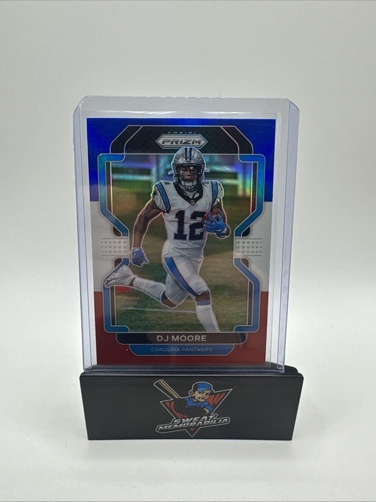2021 Panini Prizm Red White & Blue DJ Moore Carolina Panthers #311