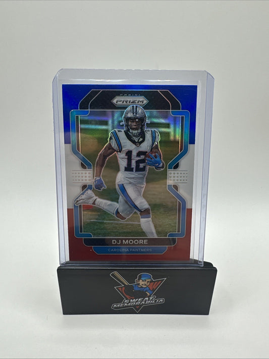 2021 Panini Prizm Red White & Blue DJ Moore Carolina Panthers #311
