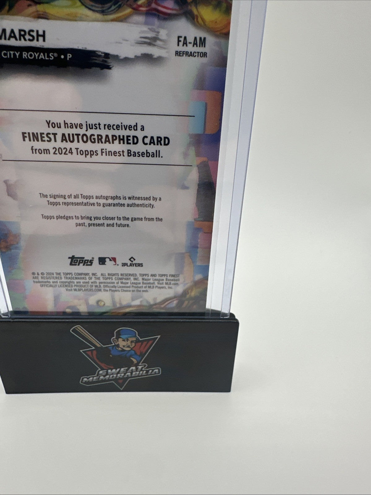 2024 Topps Finest Alec Marsh Rookie On-Card Auto #FA-AM Kansas City Royals