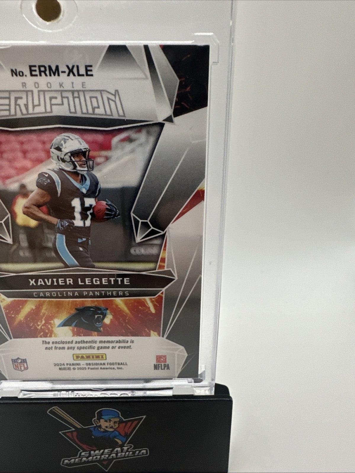 2024 Panini Obsidian - Rookie Eruption Materials Xavier Legette #ERM-XLE W/Case