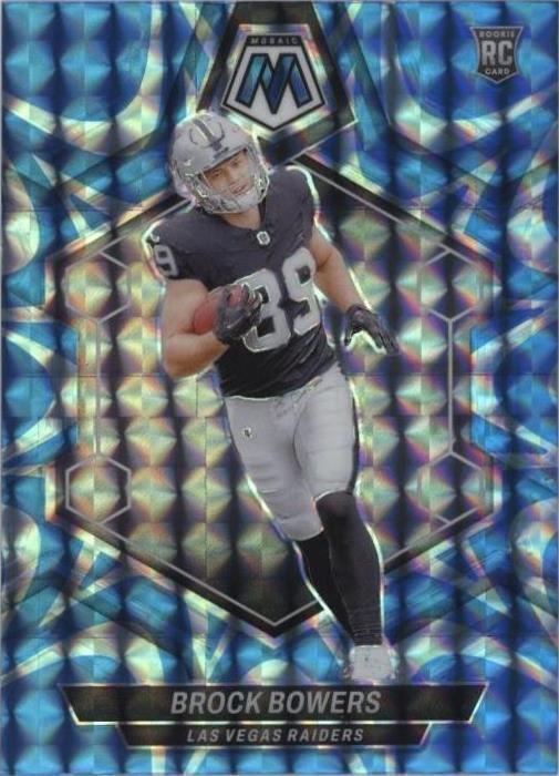 2024 Panini Mosaic - Rookies Reactive Red Mosaic Prizm #313 Brock Bowers (RC)