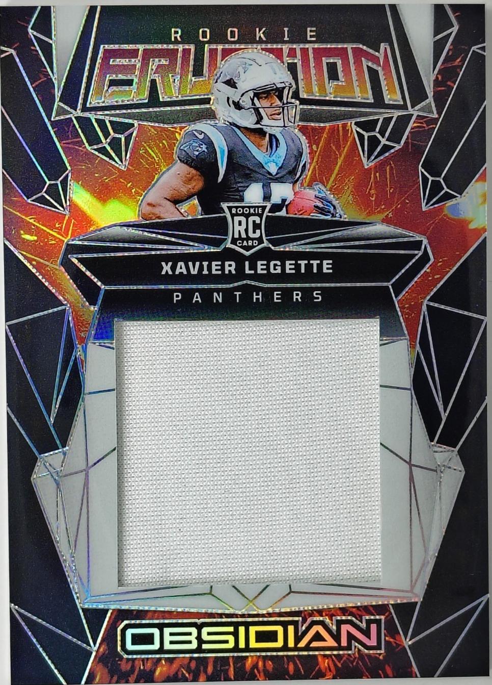 2024 Panini Obsidian - Rookie Eruption Materials Xavier Legette #ERM-XLE W/Case
