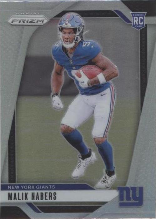 2024 Panini Prizm MALIK NABERS #370 SILVER PRIZM Rookie RC Graded PSA 8