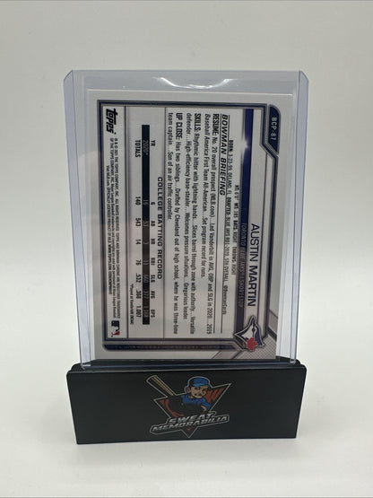 AUSTIN MARTIN 2021 Bowman Chrome Pink Refractor RC #s /299