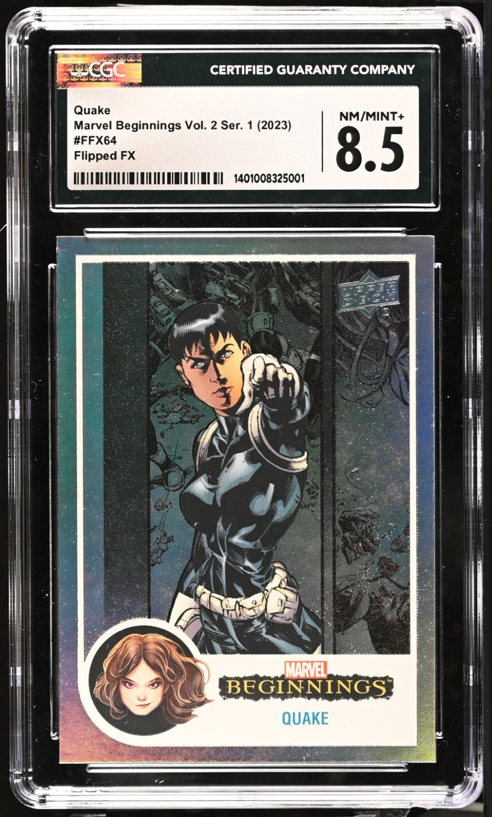 2023 Marvel Beginnings Vol. 2 Ser. 1 Quake #FFX64 CGC 8.5