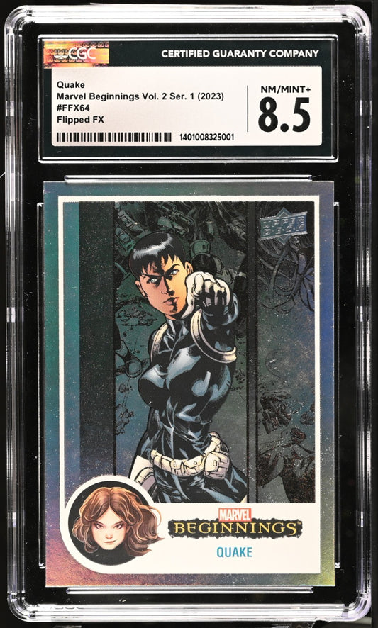 2023 Marvel Beginnings Vol. 2 Ser. 1 Quake #FFX64 CGC 8.5