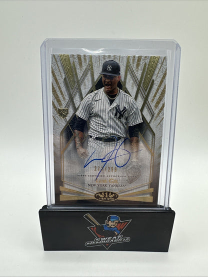 Luis Gil On Card Auto 2022 Topps Tier One Break Out Autograph Card /299. MINT