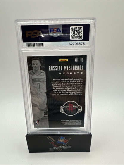 2019-20 Panini Illusions Trophy Collect. Red #110 Russell Westbrook /199 PSA 10
