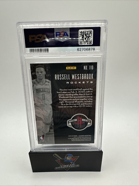 2019-20 Panini Illusions Trophy Collect. Red #110 Russell Westbrook /199 PSA 10