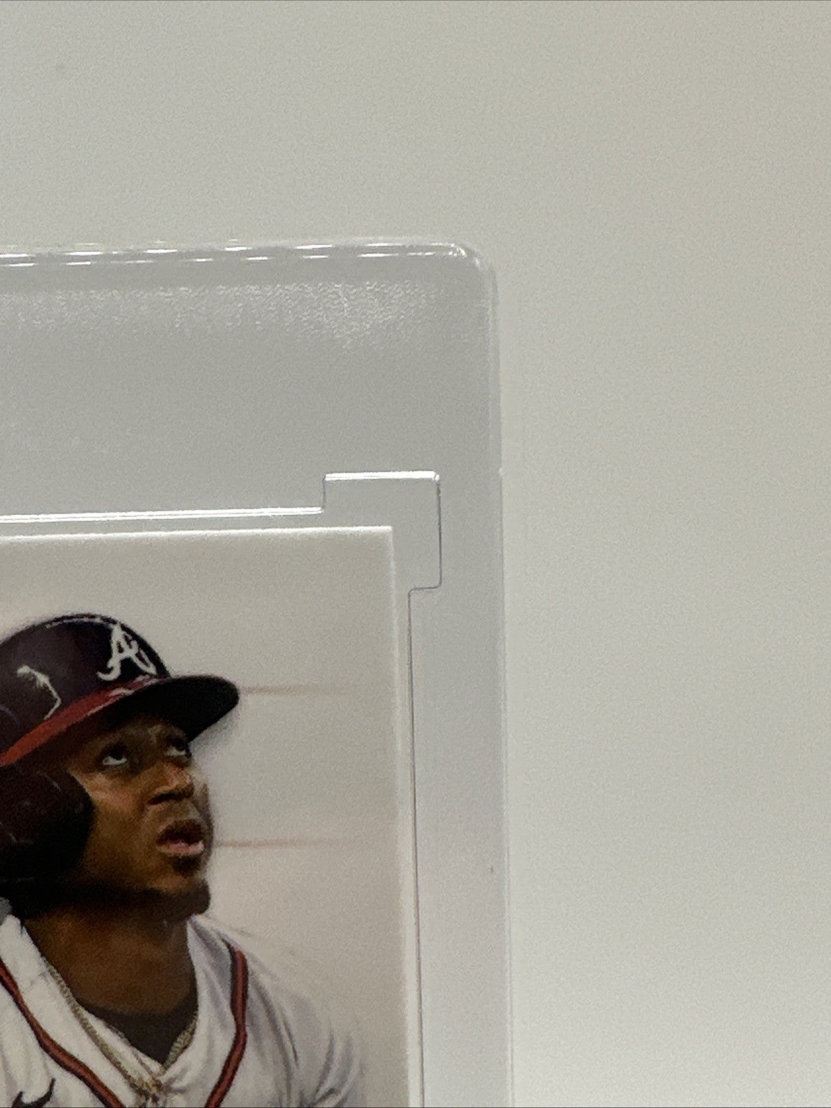 2024 Topps Pristine Ozzie Albies 81 Encased Purple Refractor Atlanta Braves