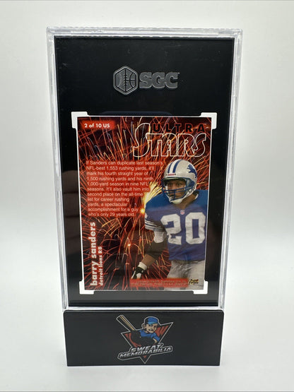 1997 Fleer Ultra #2US Barry Sanders Ultra Stars SGC 9 