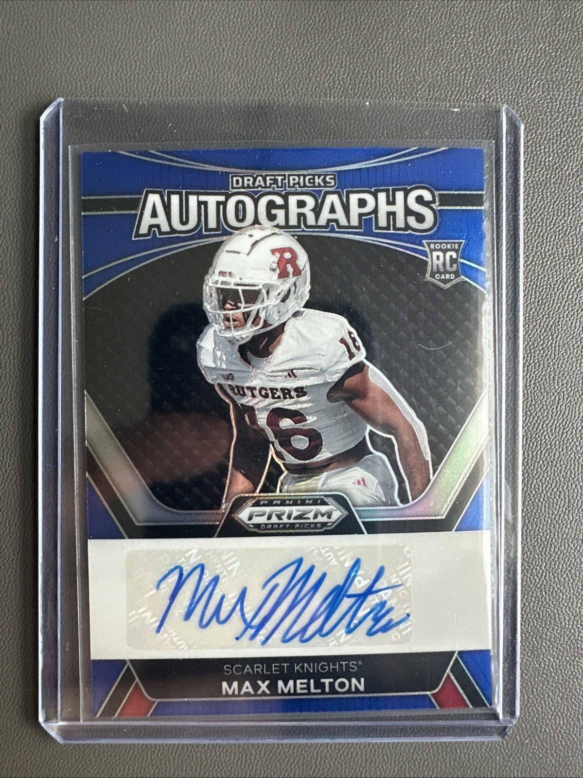 2024 Panini Prizm Draft Picks MAX MELTON RC Blue Prizm AUTO 142/149
