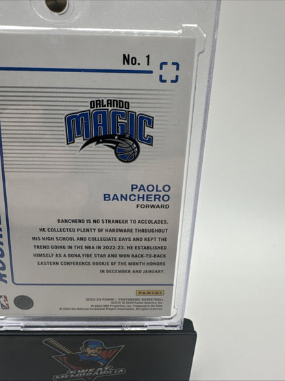 2022-23 Panini Photogenic - Paolo Banchero #1 Blue Prizm (RC) 11/25