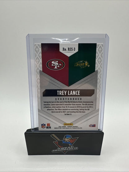 Trey Lance Card Refractor Rookie RC 49ers Silver Holo - Mint NM