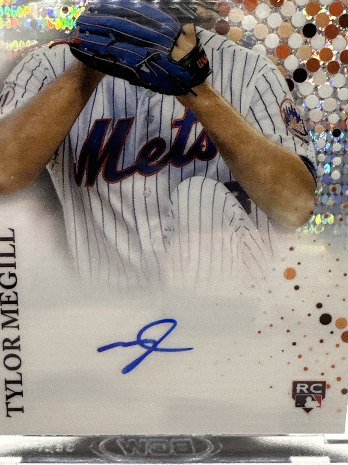 2022 Topps Pristine Tylor Megill Gold Encased RC Rookie Auto /99 New York Mets
