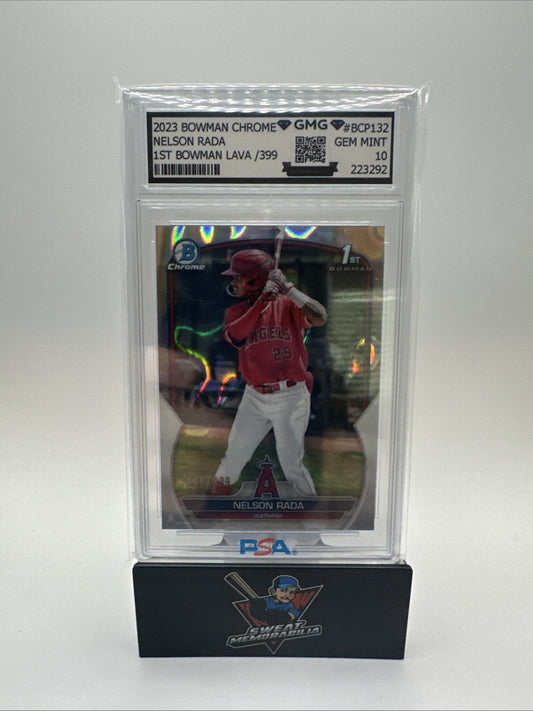 2023 1st Bowman Chrome NELSON RADA Lava Refractor /399 #BCP-132 GMG 10 GEM MINT