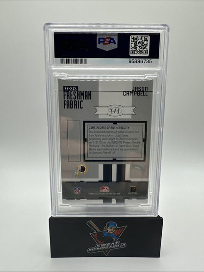 2005 Leaf Certified Materials Jason Campbell Mirror Black RPA 1/1 PSA 8