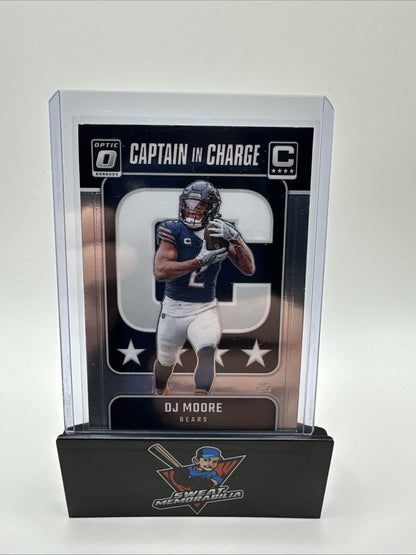 2024 Panini Donruss Optic - DJ Moore #3 - Captain In Charge - Bears 