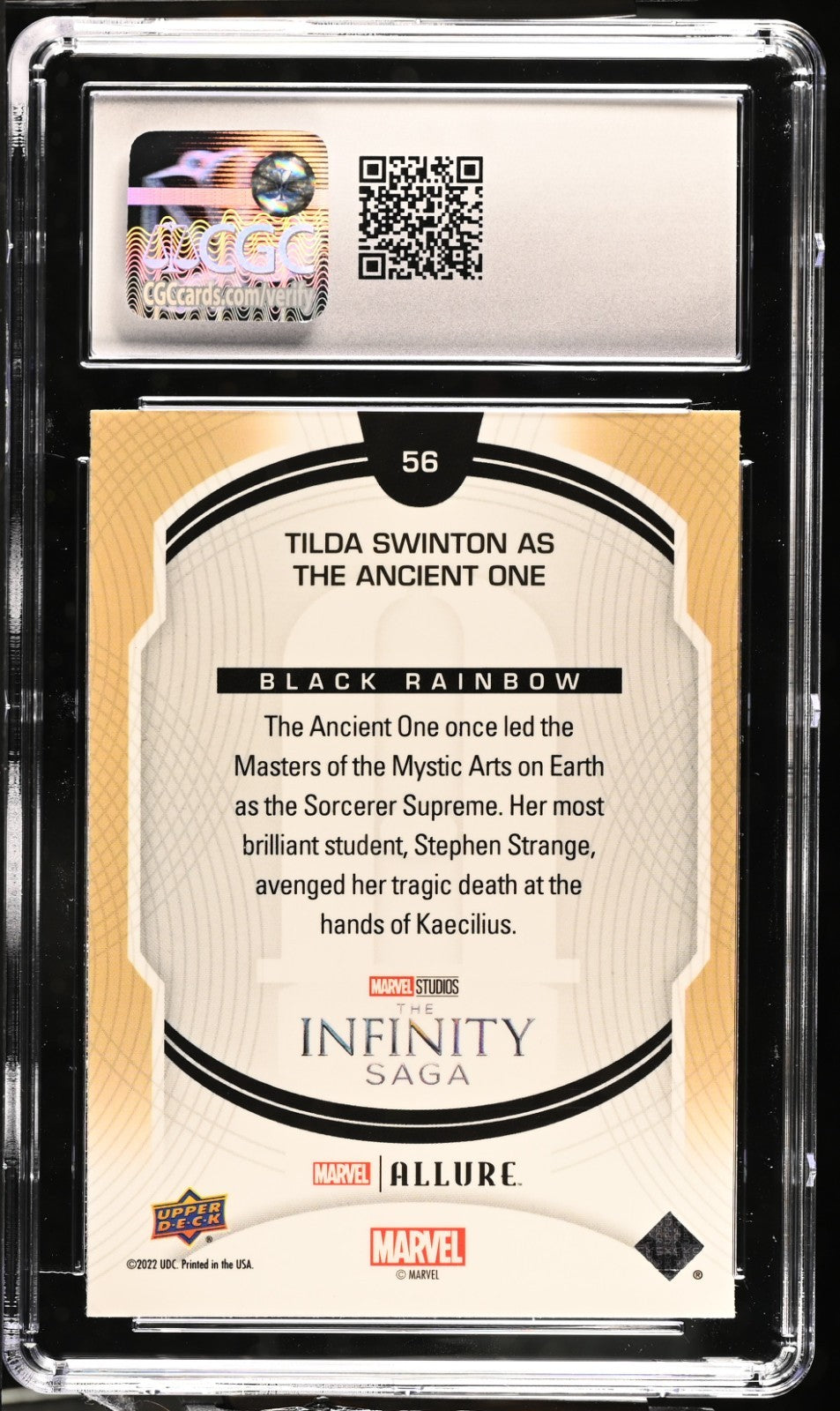 THE ANCIENT ONE 2022 Marvel Allure Black Rainbow - TILDA SWINTON CGC 8.5