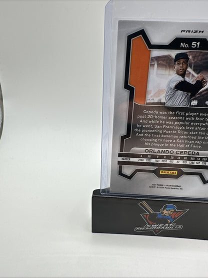 Orlando Cepeda 2024 Panini Prizm Baseball Red Ruby Wave Prizm #51