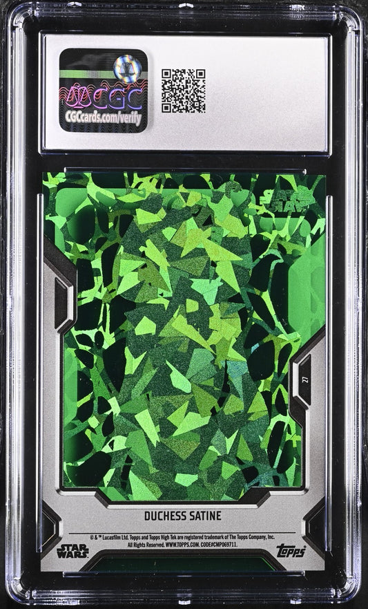 2023 Star Wars High Tek Duchess Satine Krykna Green /75 PSA 10