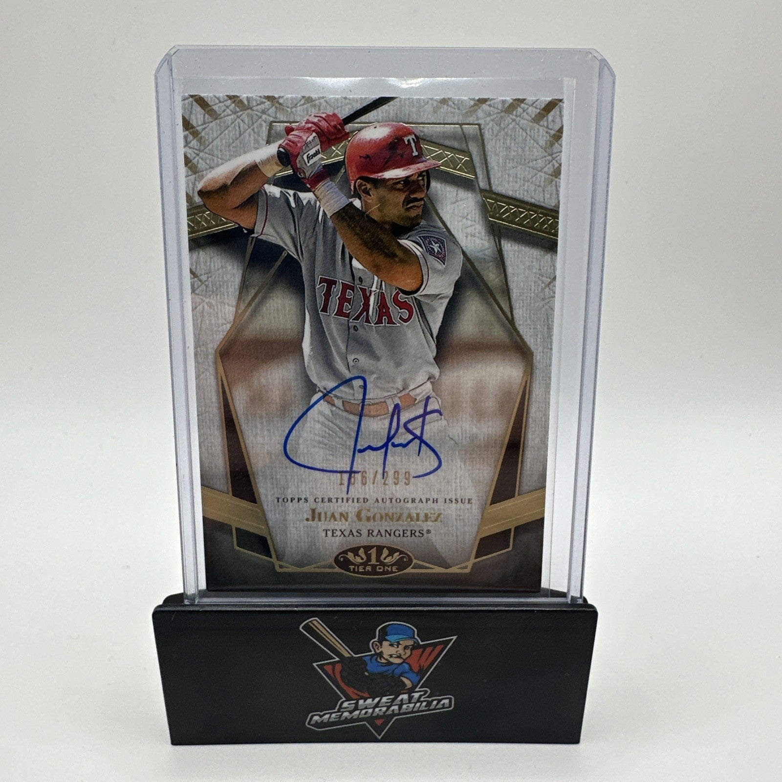 2022 Topps Tier One Prime Performers Auto 074/299 Juan Gonzalez #PPA-JG Auto