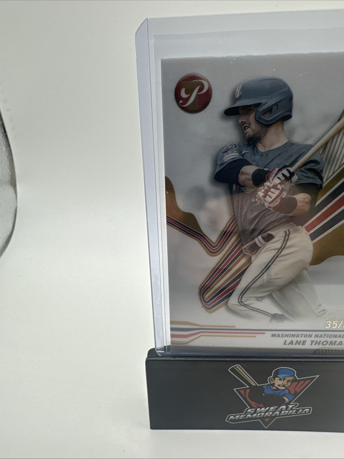 2024 Topps Pristine Lane Thomas Green Refractor /50 Washington Nationals