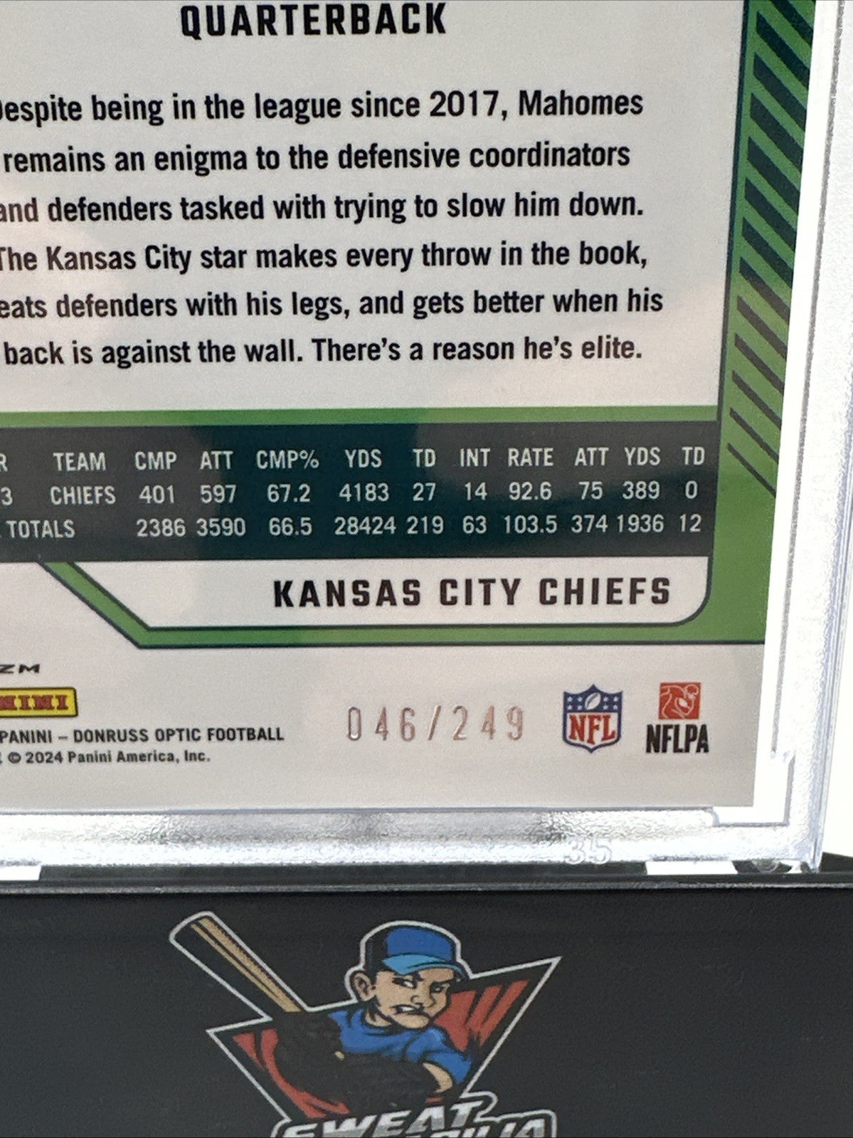 Patrick Mahomes 2024 Optic ORANGE /249 Chiefs