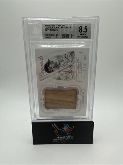 2020 Ty Cobb Panini Flawless Legends Jumbo Materials /15 BGS 8.5