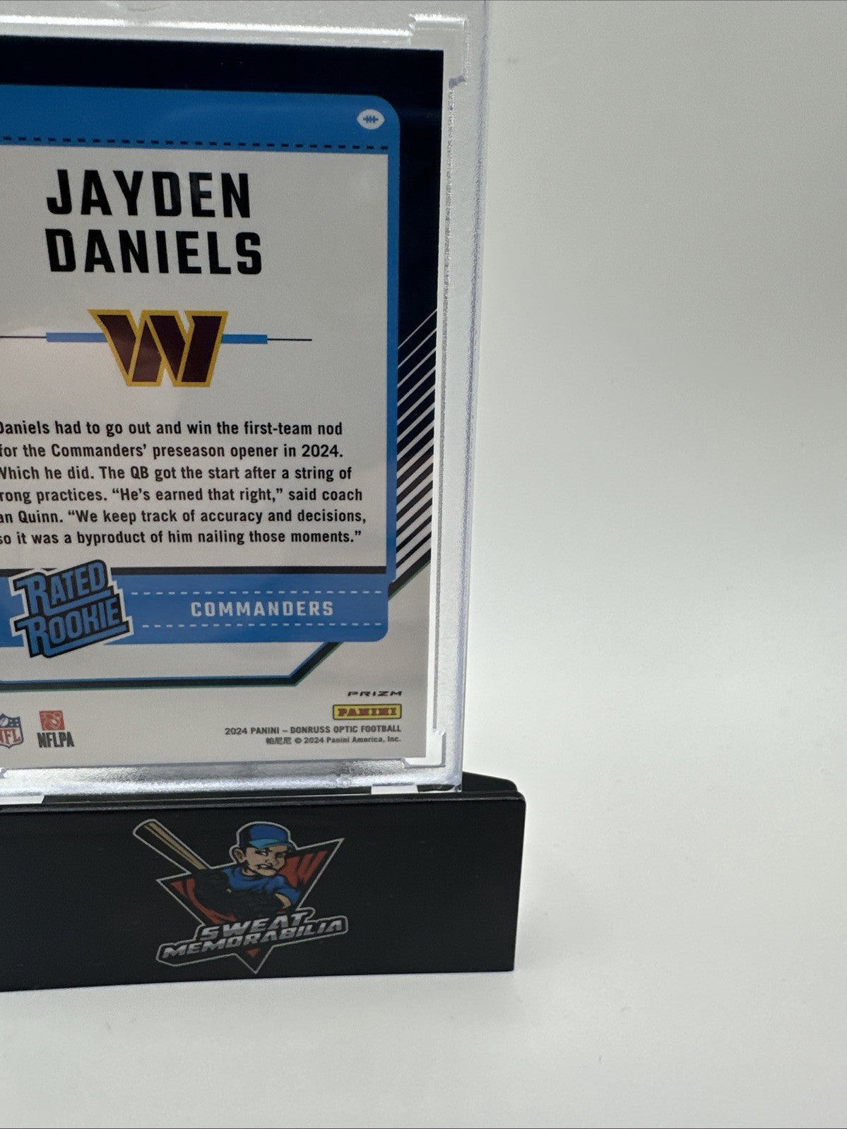 2024 Panini Donruss Optic - Rated Rookie Jayden Daniels #248 Purple Shock (RC)