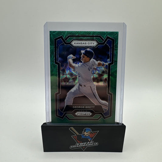 George Brett 2024 Panini Prizm Green Scope Prizm #41/75 Kansas City Royals