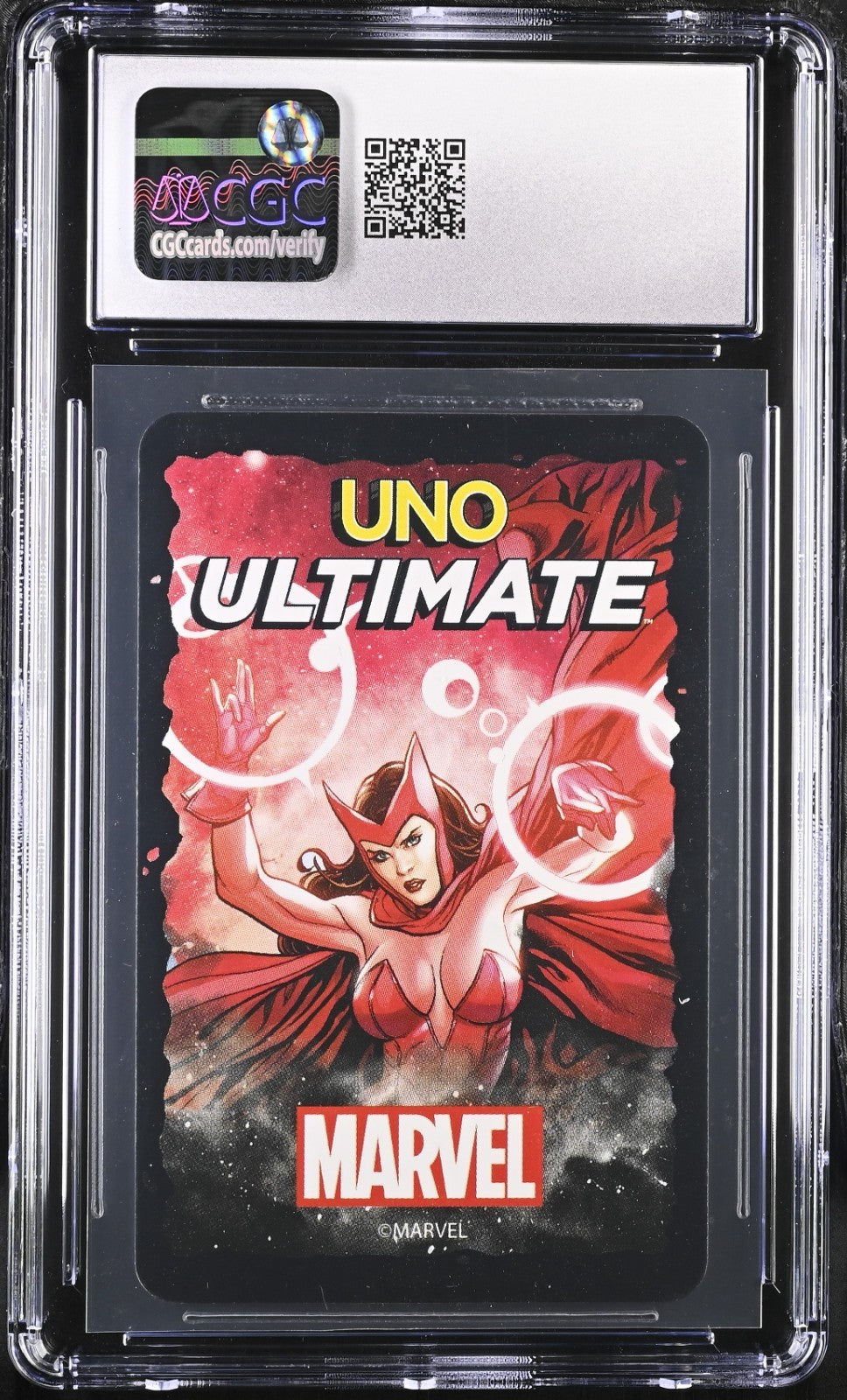 2022 UNO Ultimate Scarlet Witch Hex Bolt Super Rare CGC 10