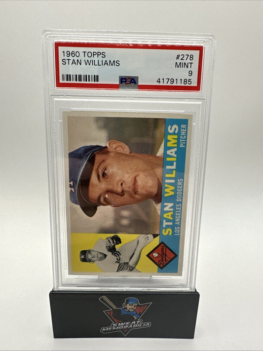 1960 Topps Baseball #278 Stan Williams PSA 9