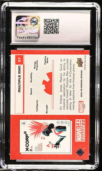 2023 Upper Deck Marvel Annual 2021-22 Multiple Man #57 CGC 9