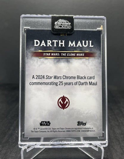 2024 Topps Chrome Black Star Wars Darth Maul 25 Years of Darth Maul #DM-9