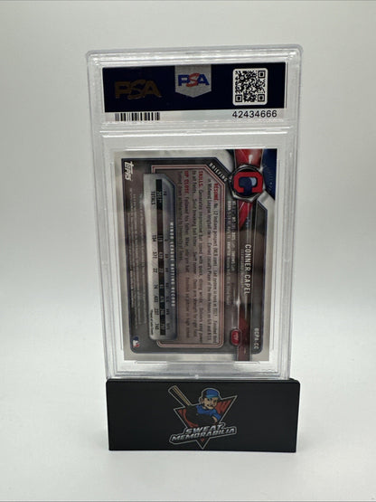 2018 Bowman Chrome Prospects Auto Conner Capel Auto PSA 10 /50 GOLD