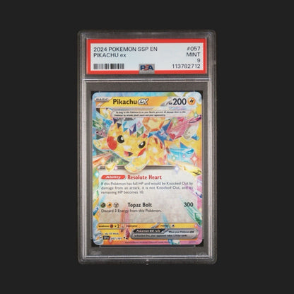 2024 Pokemon SSP EN Pikachu ex PSA 9 #57