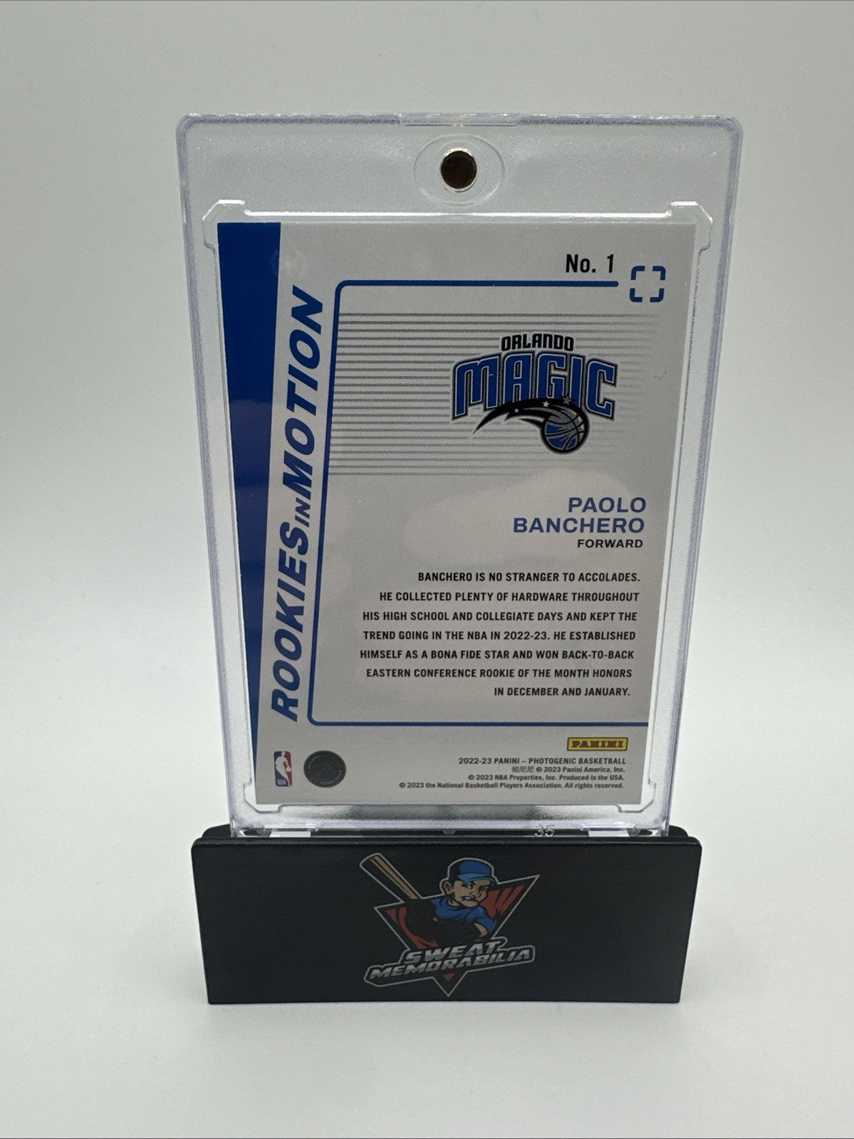2022-23 Panini Photogenic - Paolo Banchero #1 Blue Prizm (RC) 11/25