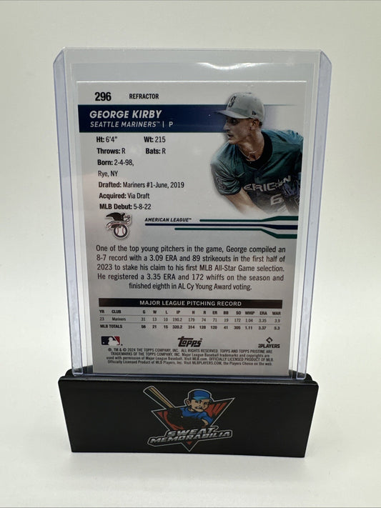 2024 Topps Pristine George Kirby #296 Seattle Mariners All Star Game Refractor
