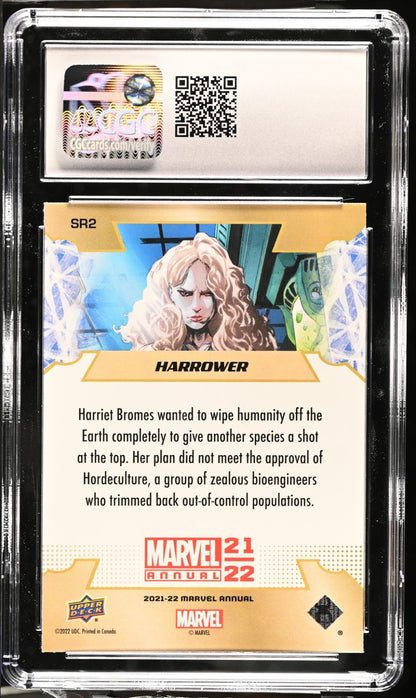 2021-22 Upper Deck Marvel Annual Star Rookies Harrower SR2 CGC 10