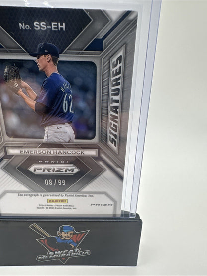 2024 Panini Prizm- Emerson Hancock(RC)-Sensational Signatures- Auto- Mariners
