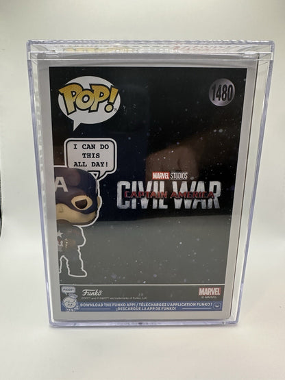 Funko Pop! Marvel-Captain America-Wondercon-Convention Exclusive (W/Acrylic Pro)
