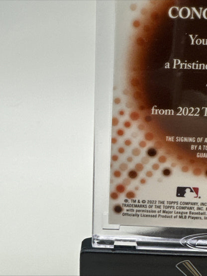 2022 Topps Pristine Tylor Megill Gold Encased RC Rookie Auto /99 New York Mets