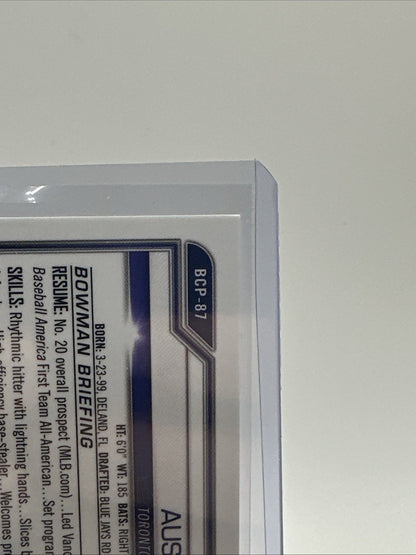 AUSTIN MARTIN 2021 Bowman Chrome Pink Refractor RC #s /299