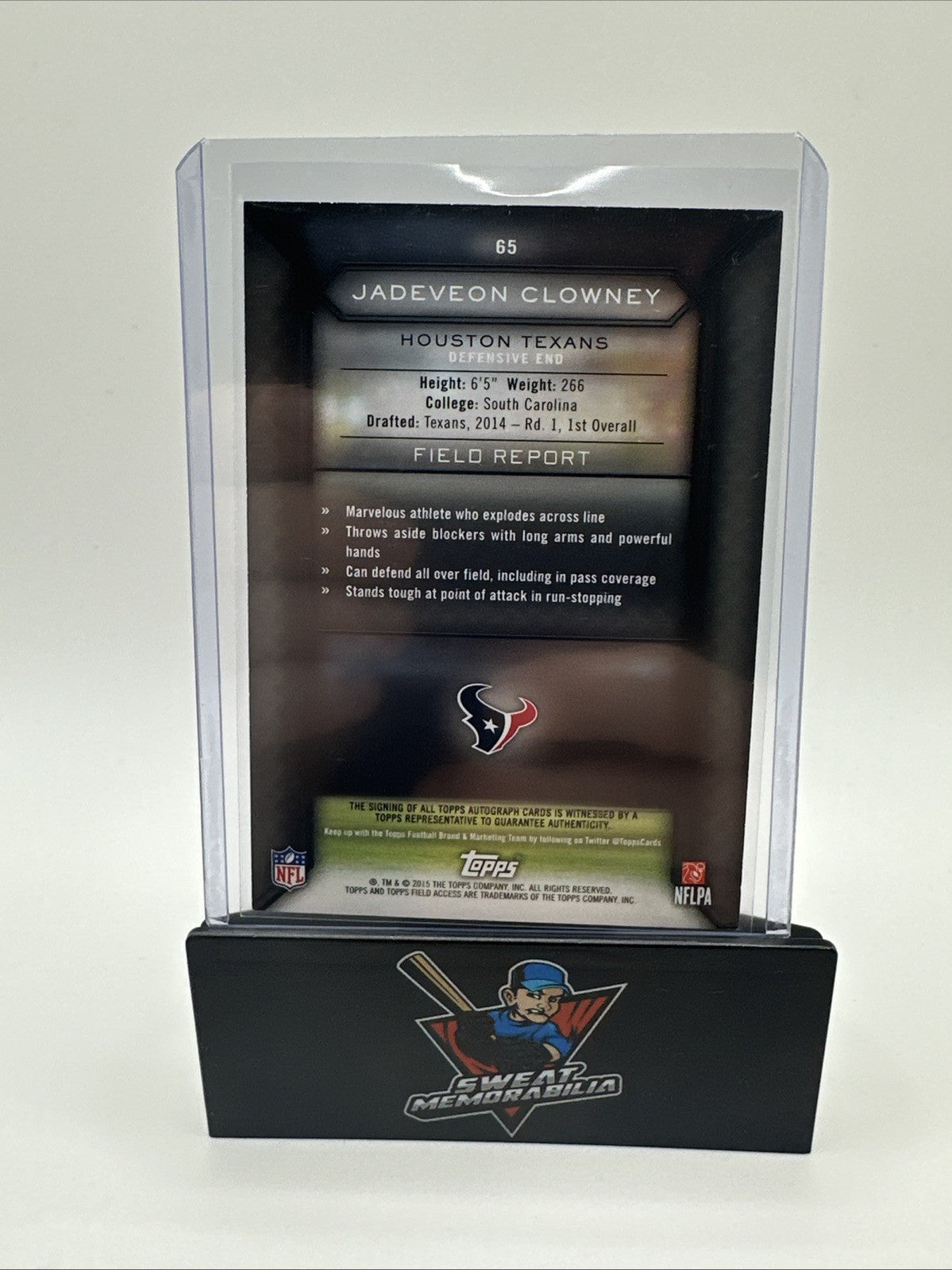 Jadeveon Clowney Topps Rookie Card Autograph