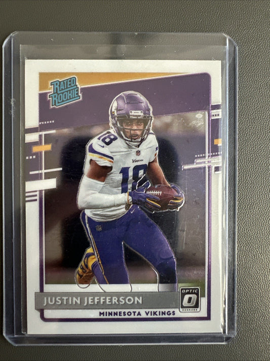 2020 Donruss Optic Rated Rookie Base Justin Jefferson RC WHC420