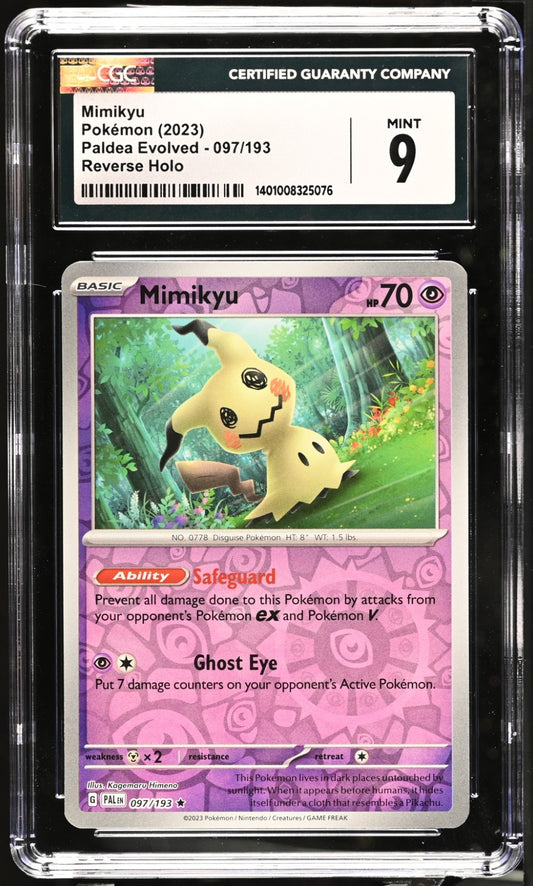 Pokemon 2023 Paldea Evolved Mimikyu #097/193 CGC 9